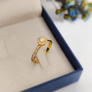 Solitário Ouro18k Queen