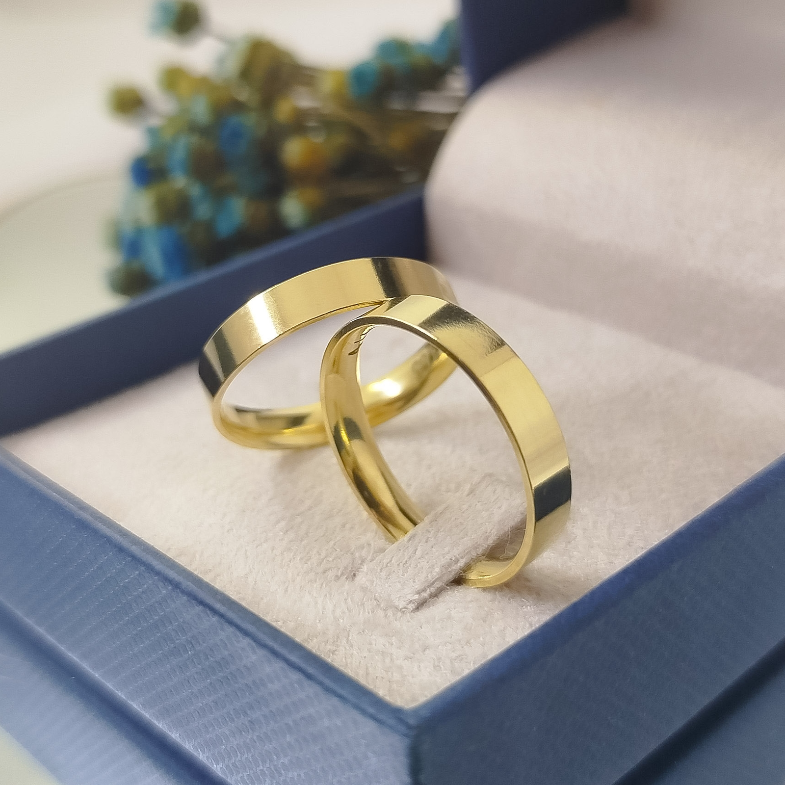 Aliança Ouro18k Florença
