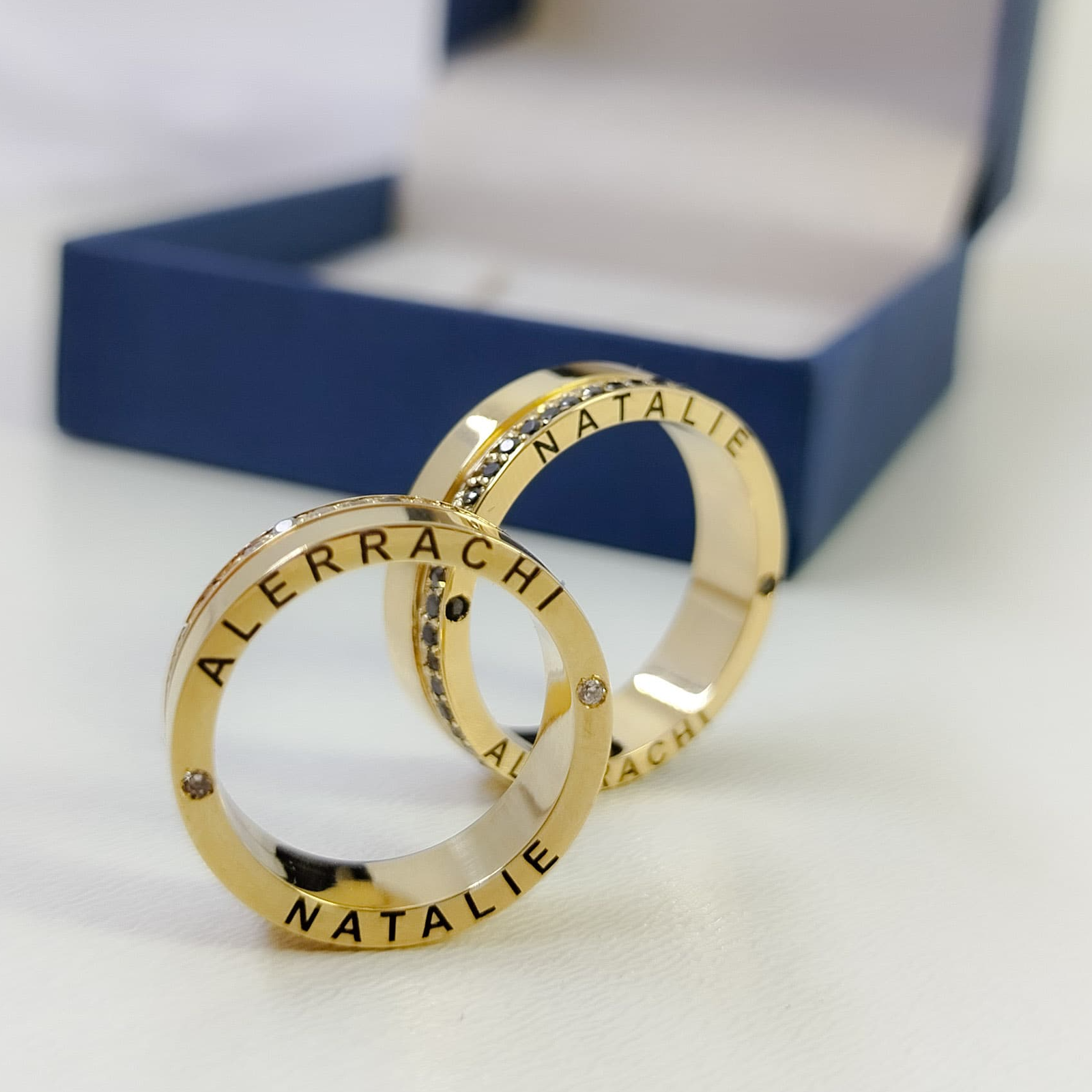Aliança Ouro18k Ale&Nat