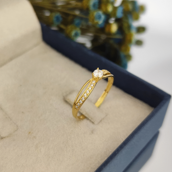 Solitário ouro18k Infinity