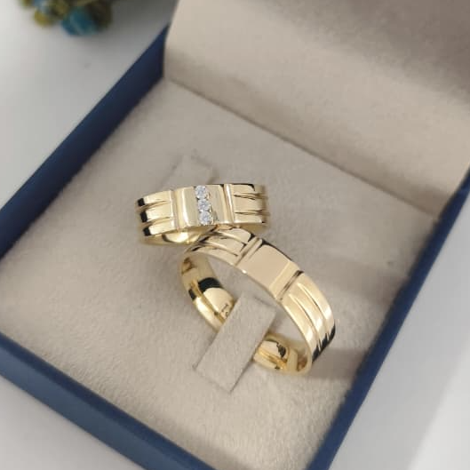 Aliança Ouro18k Canadá - Imagem 2