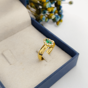 Anel Formatura Ouro18k Verde