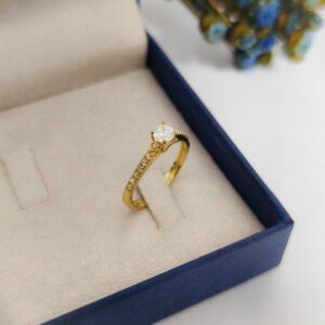 Solitário Ouro10k Zircônia